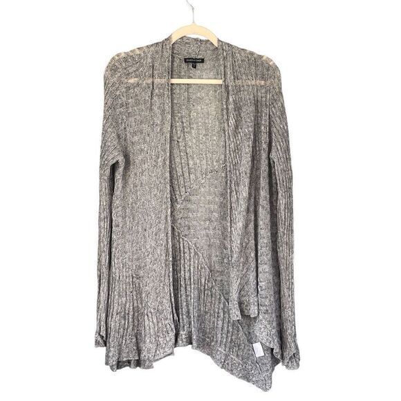 S3 Eileen Fisher Linen‎ Airy Rustic Cardigan Sweater Size Medium - Picture 2 of 7